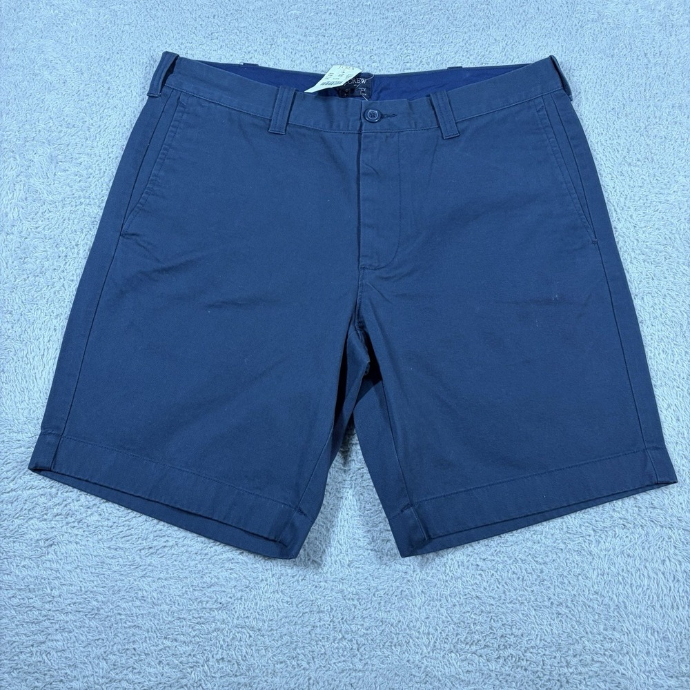 J.Crew Gramercy Chino Shorts Mens 34 Navy Blue 9" 90454 Preppy Golf Quiet Luxury